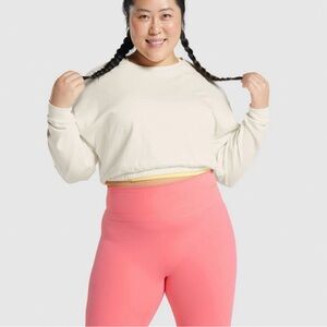 Gymshark x Whitney Simmons White Crop Sweater